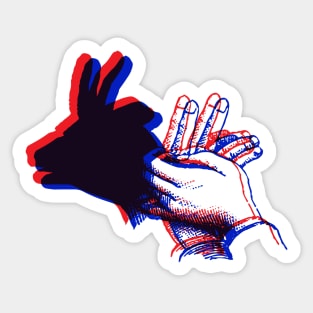 3D Shadow Puppet - RAM Sticker